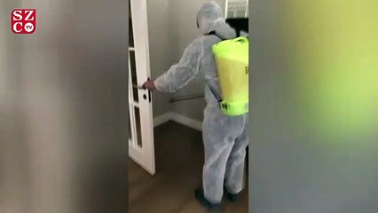 Demet Akalın'ın eşi evi ilaçlattı