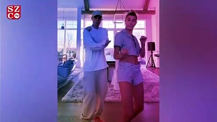 Justin ve Hailey'den dans şov