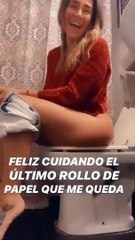 Jimena Barón en cuarenta por el Coronavirus: "Feliz, cuidando el último rollo de papel higiénico que me queda"