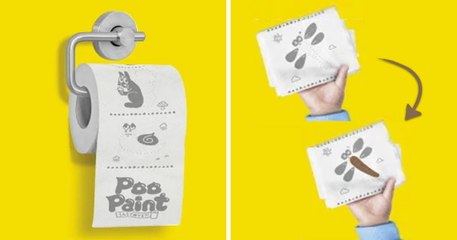 PooPaint : le papier toilette qui vous permet de jouer les artistes aux WC