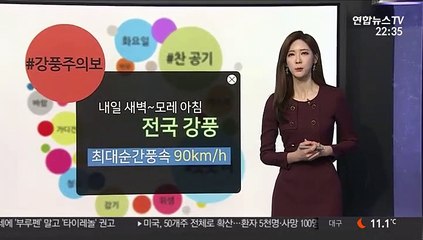 Video herunterladen: [날씨트리] 전국 태풍급 강풍…곳곳 요란한 봄비