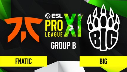 CSGO - Fnatic vs. BIG [Mirage] Map 3 - ESL Pro League Season 11 - Group B