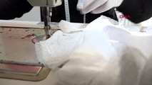 VAN Gevaş Belediyesi, koronavirüse karşı maske üretimine başladı
