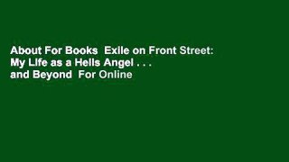 About For Books  Exile on Front Street: My Life as a Hells Angel . . .  and Beyond  For Online