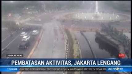Arus Lalin di Jakarta Lengang di Tengah Pandemi Covid-19