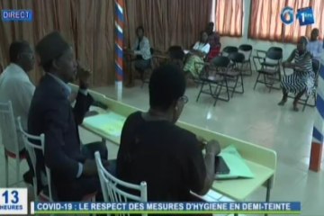 RTG/COVID-19- Le respect des mesures d`hygiène en demi-teinte