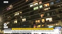 Frissons : Hier soir à 20h, dans plusieurs villes de France, la population a applaudi les personnels soignants depuis les balcons