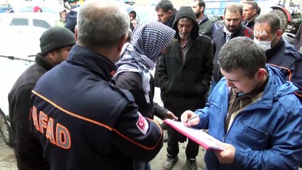 Siverek'te selin vurduğu evlerde hasar tespiti yapıldı