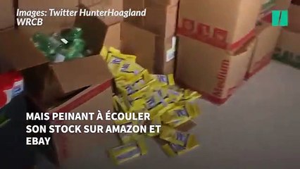 Coronavirus : Cet Américain donne finalement son énorme stock de gels hydroalcooliques