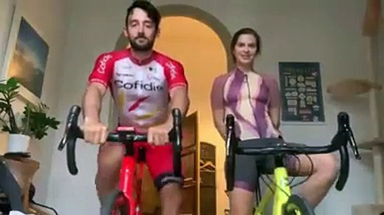 Cyclisme - Nathan Haas, entraînement Zumba