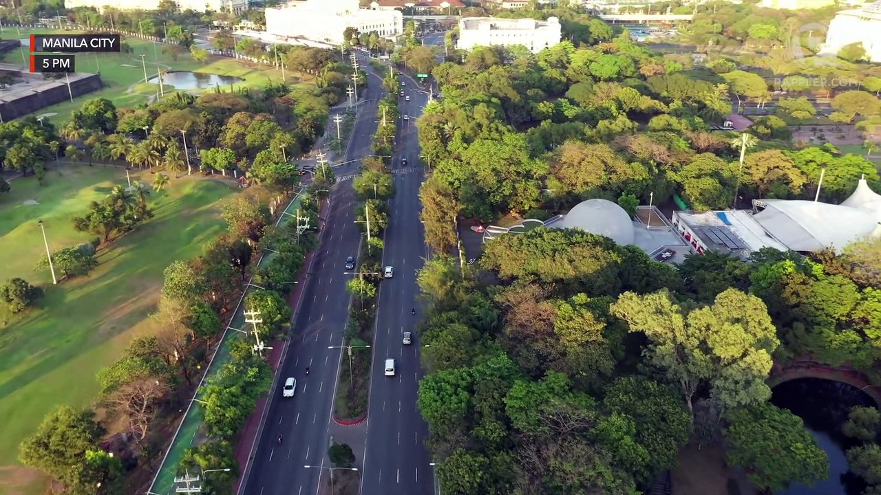 Almost-empty Metro Manila on Wednesday, March 18