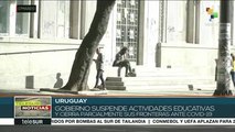 Uruguay suspende actividades educativas, cierra parcialmente fronteras