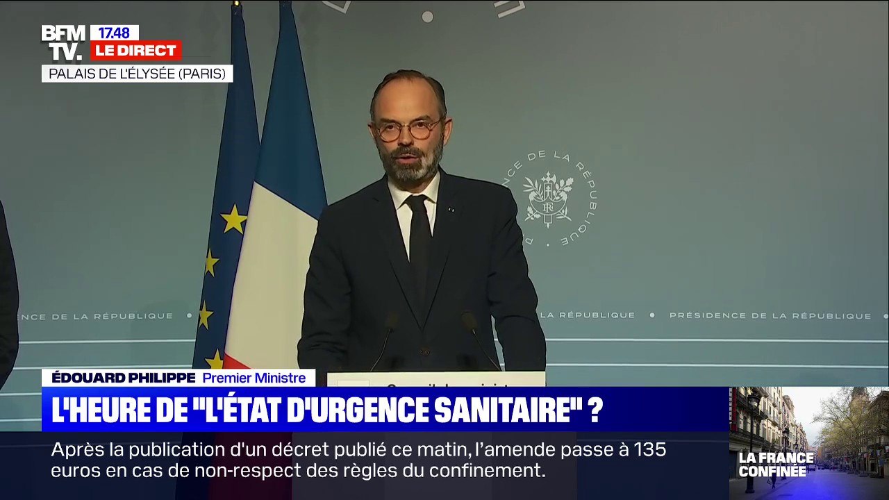 "Le gouvernement va demander au Parlement de lui donner les moyens de faire face à l'urgence" Edouard Philippe