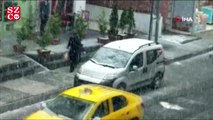 İstanbul’da dolu ve kar yağışı