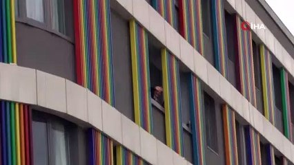 Karantina yurdunda duygu dolu anlar