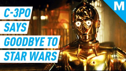 C-3PO says goodbye to 'Star Wars'