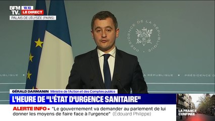 "Le projet de loi prévoit l'ouverture de 6,3 milliards d'euros de crédit sur le budget de l'Etat qui permettent notamment le chômage partiel" Darmanin