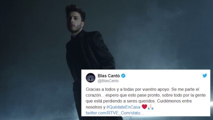 Blas Cantó sobre cancelación de Eurovisión: "Se me parte el corazón"