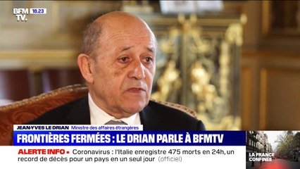 "Les frontières de l'Union Européenne sont fermées" Retrouvez l'intégrale de l'interview de Jean-Yves Le Drian