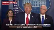Trump Invokes Defense Production Act, Confirms Sending 2 Hospital Ships To NYC And West Coast