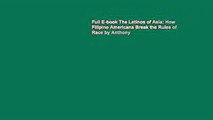 Full E-book The Latinos of Asia: How Filipino Americans Break the Rules of Race by Anthony