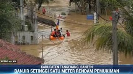 Puluhan KK di Tigaraksa Tangerang Terisolir Banjir
