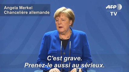 Allemagne : le coronavirus, "plus grand défi depuis la Deuxième guerre mondiale", dit Merkel