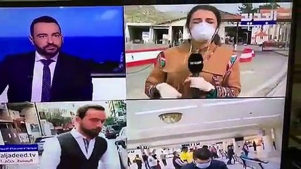 Muhabir korona virüsten canlı yayında yere yığıldı