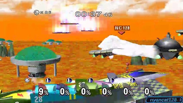 Super Smash Bros. Melee: 100 Man Melee as Aeroblast Master Hand