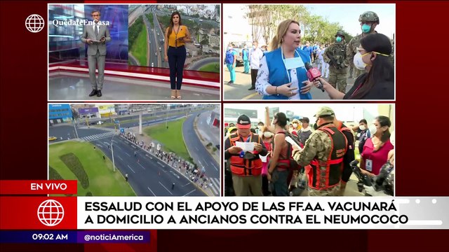 Primera Edición: EsSalud vacunará a domicilio a ancianos contra el neumococo