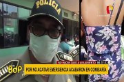 Estado de emergencia: joven agrede a policía tras resistirse a intervención en Santa Anita