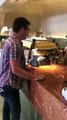 Guy Jokingly Pretends to Pay for His Coffee With Toilet Pape