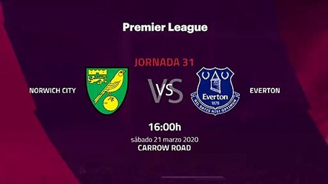 Previa partido entre Norwich City y Everton Jornada 31 Premier League