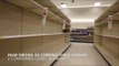 People Shop Food Items Leaving Shelves Empty at Store in Hawaii Due to Coronavirus Outbreak