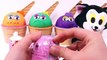 4 Colors Play Doh Ice Cream Cups PJ Masks Chupa Chups LOL Baby Kitty Doll Kinder Surprise Eggs