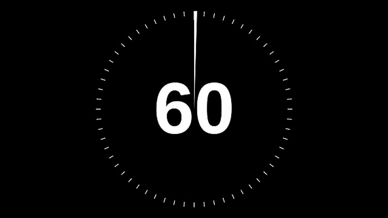 1 Minute countdown