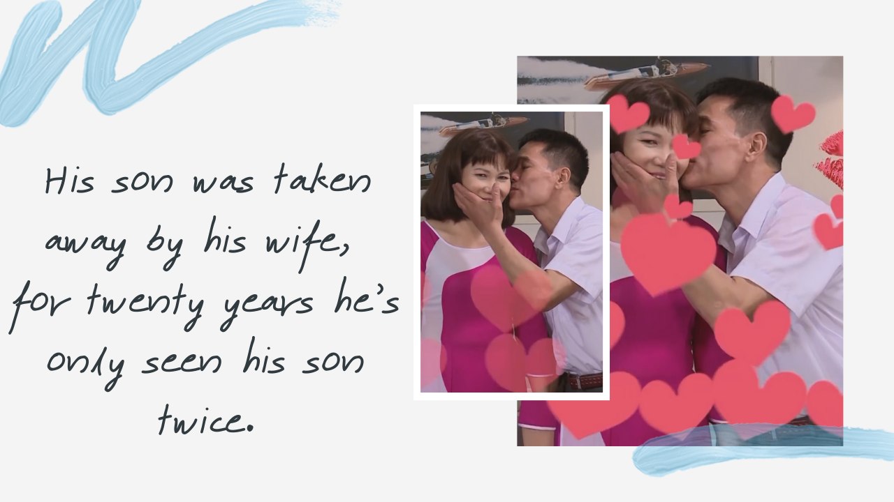 His son was taken away by his wife, for twenty...