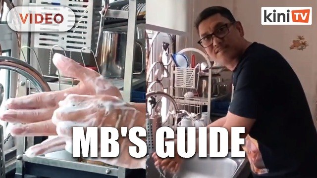 Perak MB shows how to properly wash hands