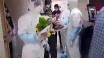 Filistinde karantinadaki hastaya sürpriz doğum günü kutlaması