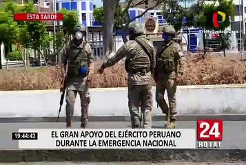 Ejército peruano apoya emergencia nacional
