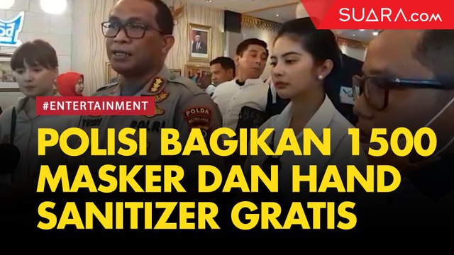 Gandeng Sederet Artis Tanah Air, Polisi Bagikan 1500 Masker dan Hand Sanitizer Gratis