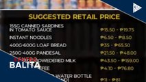 Price freeze sa basic commodities at medical supplies, ipinatutupad