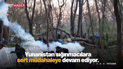 Yunanistan'dan sığınmacılara gazla müdahale
