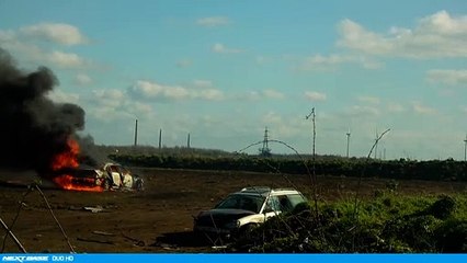 Car fire in Oxney Road