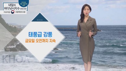 [내일의 바다낚시지수] 3월 20일 금요일 높은 파도 위험이 있는 방파제, 해안가 피해야 / YTN