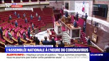 Coronavirus: le discours de Richard Ferrand devant une Assemblée nationale quasiment vide