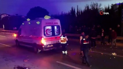 Alkollü sürücünün çarptığı motosiklette bulunan karı koca ağır yaralandı