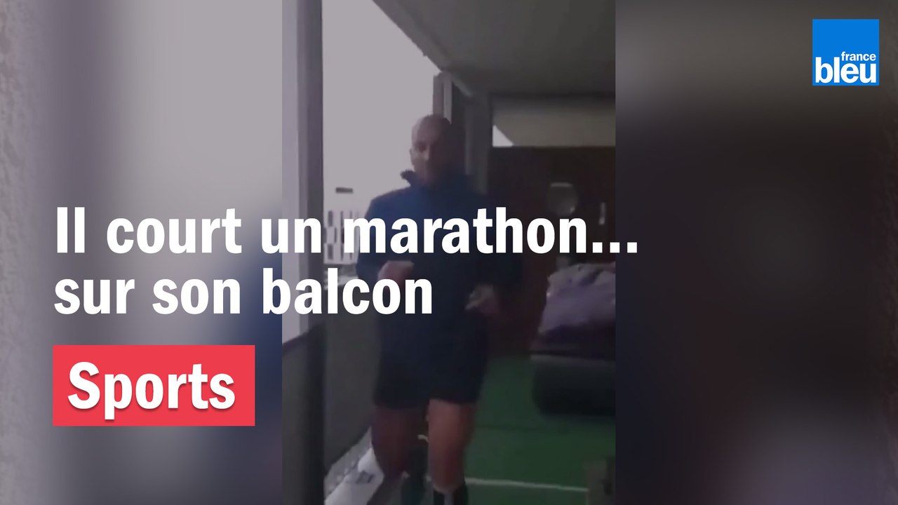 Près de Toulouse, il court un marathon sur son...