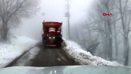 Kocaeli'nin yüksek kesimlerinde kar etkili oldu