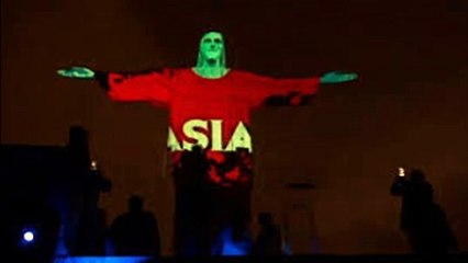 BRAZIL: Christ the Redeemer illuminated in show of support against coronavirus